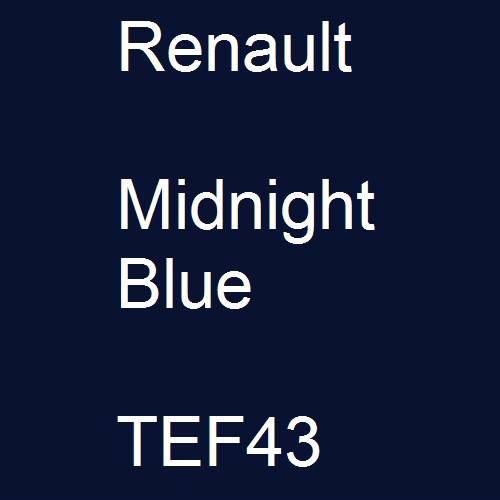 Renault, Midnight Blue, TEF43.